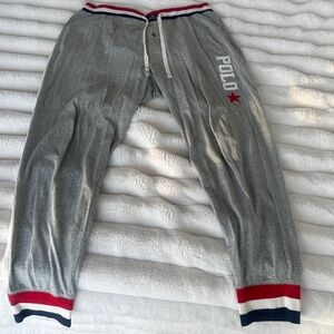 Polo Pajama Pants  with Red and White Accents
